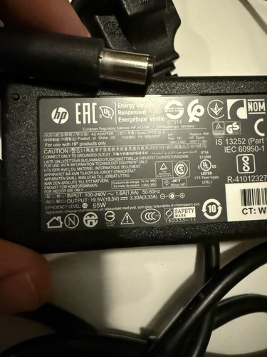 ** Original HP Laptop Notebook Netzteil mit Stromkabel 65W PPP009C PPP000L-E **