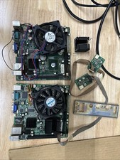 2x Lot  ITX-945G-G motherboard AMI Jukebox Pentium E5300 *FOR PARTS NON WORKING*