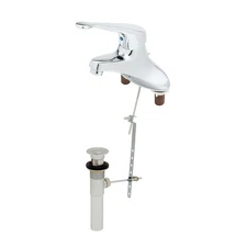 T&S Brass B-2710-LH 4" Deck Mounted ADA Compliant Single Lever Faucet Chrome 