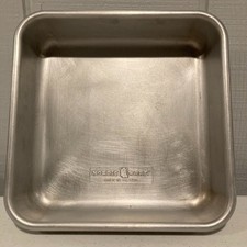 Nordic Ware ALUMINUM BAKNG PAN 8 X 8 inches Cake Brownie USA Rolled Edge