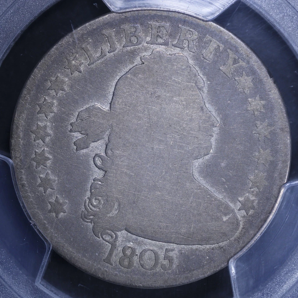 1805 Draped Bust Quarter - 25c PCGS G04 - Tough Coin! - Image 3 of 4