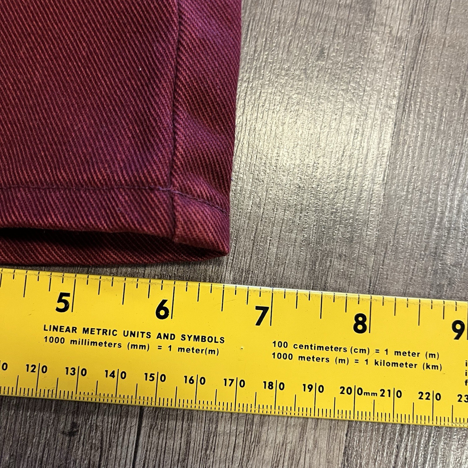 VTG 70'S JC PENNY PENN-PREST MAROON CUSTOM PATCH PANTS JEANS SZ 4 TODDLER (6) image 10