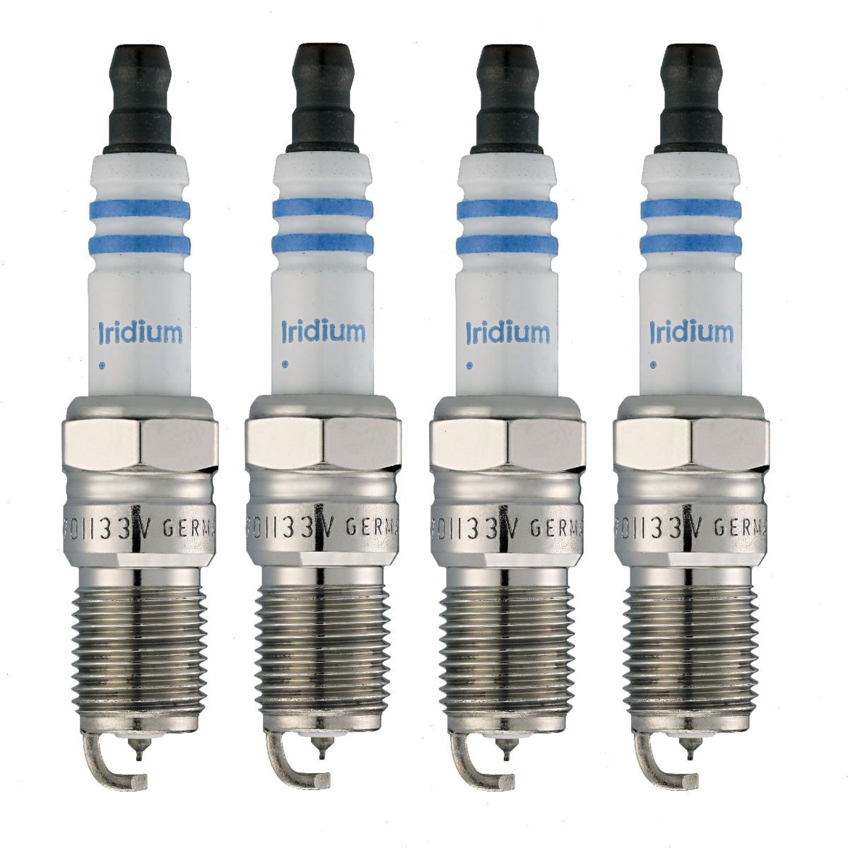 4 pc Bosch Double Iridium Spark Plugs for 1978-1980 Ford Fiesta 1.6L L4 vd