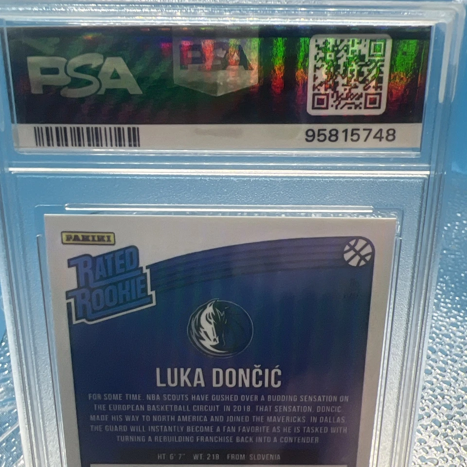 2018-19 Panini Donruss Optic 评级新秀 Luka Dončić 177 RC PSA 9 NBA 总决赛 — 第 4/4 张图片