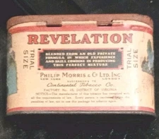 Revelation Phillip Morris Tobacco Tin Trial Size