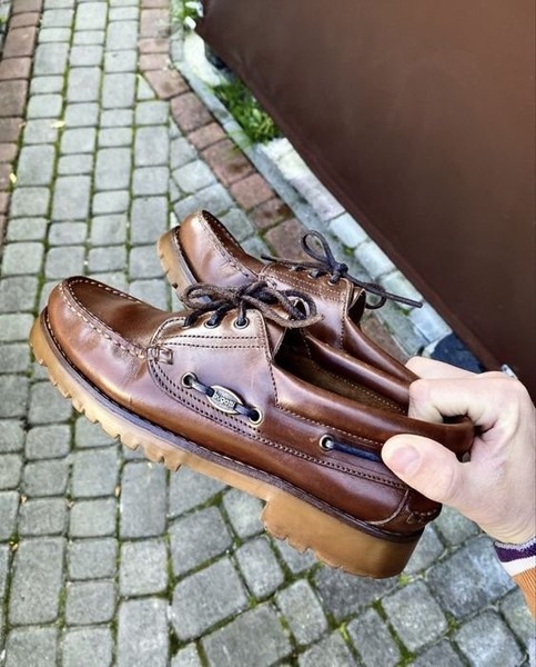 Men Timberland Boots Brown Leather 40