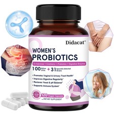 Women's Probiotic Capsules W/ Cranberry Dandelion Root Support Digestive Health