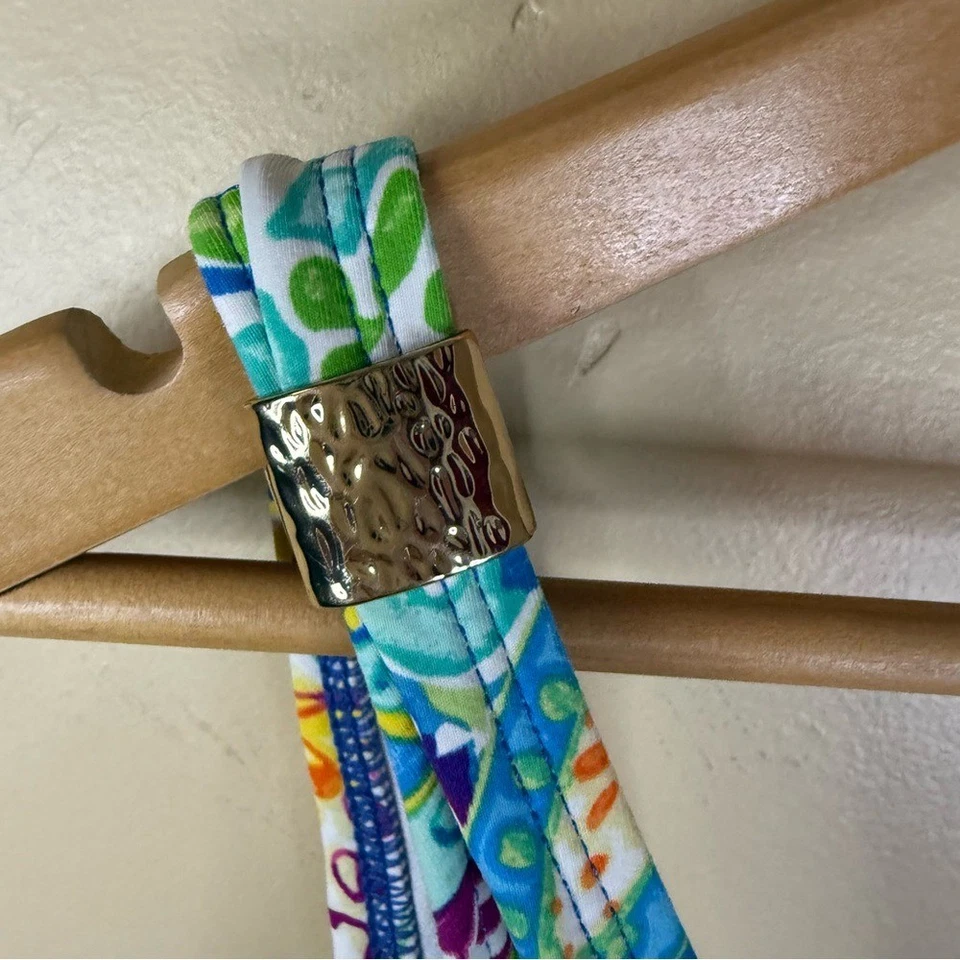 Traje de baño de una pieza Lauren Ralph Lauren talla 14 Carnivale Paisley - azul playa Foto 3 de 4