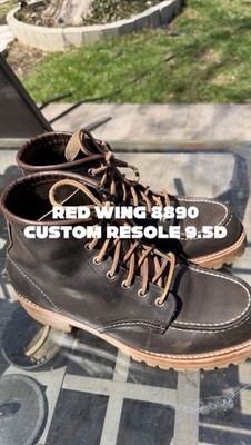 Red Wing 8890 9.5D Custom Resole 