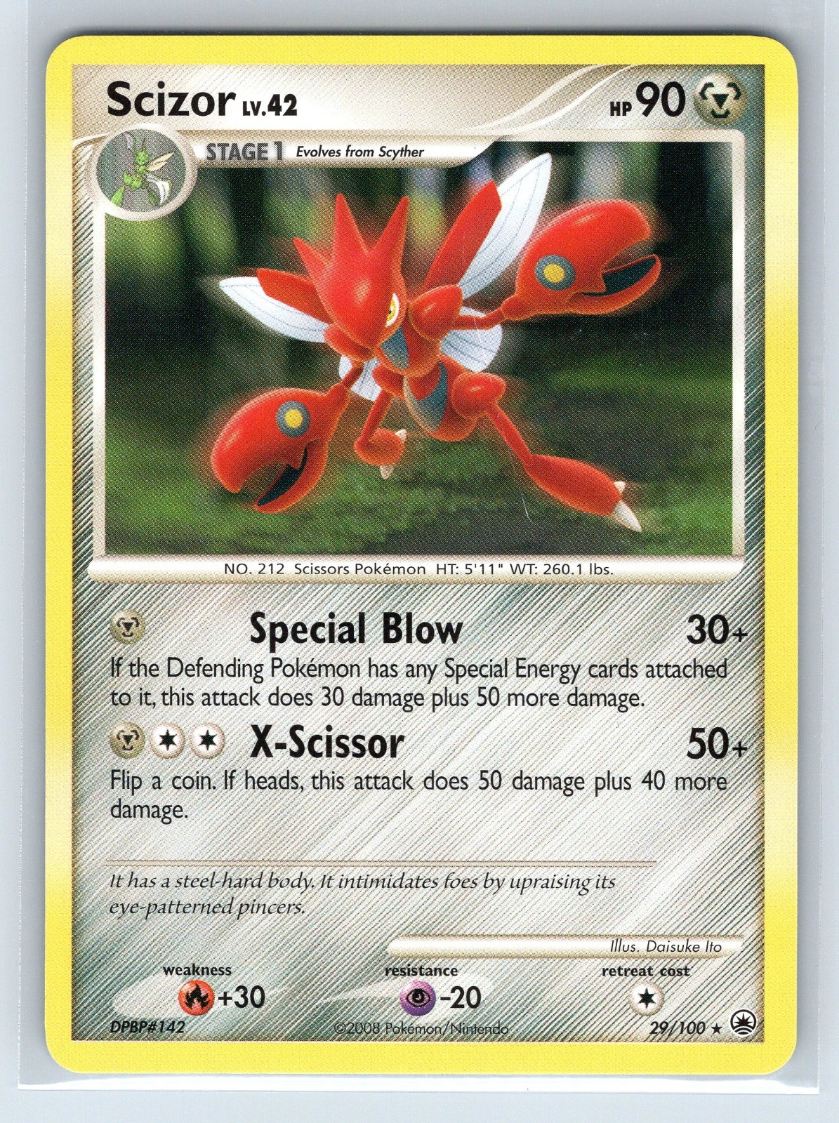 Scizor Rare Majestic Dawn 29/100 LP