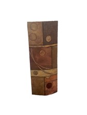 Abstract Brown Geometric Shapes Unframed Art Painting Single Piece