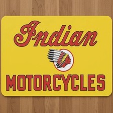 Indian Motorcycles 9.5 x 8 Mouse Pad With Anti-Slip Rubber Backing Made In USA