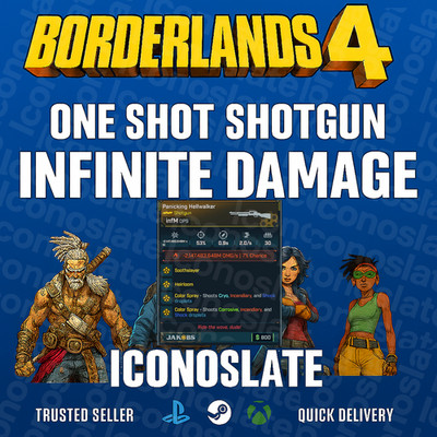 Borderlands 4 | MODDED ONE SHOT SHOTGUN INFINITE DAMAGE | XBOX, PS5, PC | Fast  