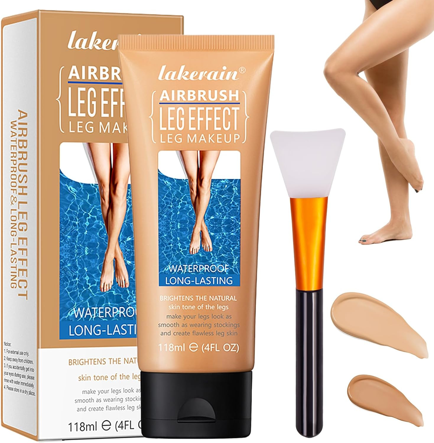 Fond de teint de masquage tatouage 118ml crème correctrice corps pour unifier les jambes bronzées