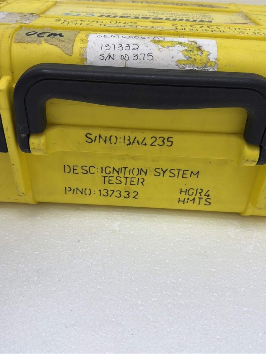 RHINESTAHL CTS 137332 FLIGHT LINE IGNITION SYSTEM TESTER POWER TO