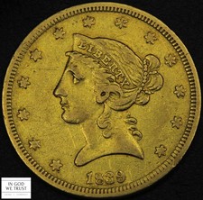 1839 No Motto Liberty Head Five Dollar Gold Half Eagle $5 (First Year of Issue!)