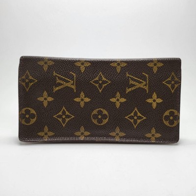 Louis Vuitton Long Wallet Monogram Leather Women's From Japan