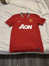 Men's Medium Nike Manchester United 2011-2012 Home Football Shirt Soccer Jersey