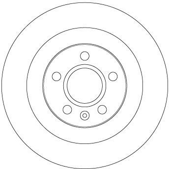 TRW DF6970 Brake Disc for Volvo