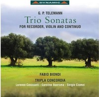 Audio Cd - Georg Philipp Telemann - Trio Sonatas For Recorder, Violino - Dynami