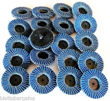 20 Illinois Industrial 2 Roll Lock Sanding Flap Discs Zirconia 60 Grit 81025