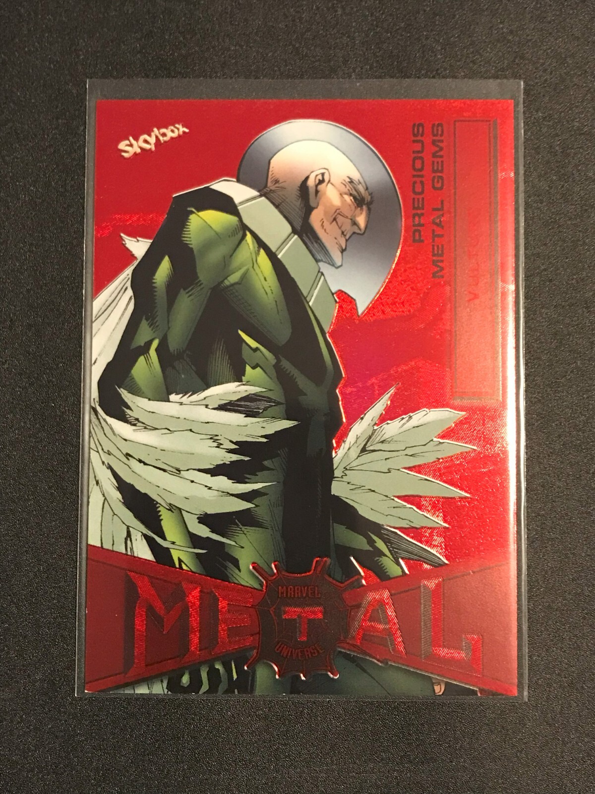 2022 Marvel Metal Spider-Man Precious Metal Gems Red 57/100 Vulture #95