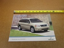 2004 Mercury Monterey sales brochure 4 pg folder ORIGINAL