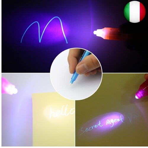 Penna Inchiostro Invisibile, UlifeME 28pcs Penna Magica con Luce UV, UV - Foto 5 di 9