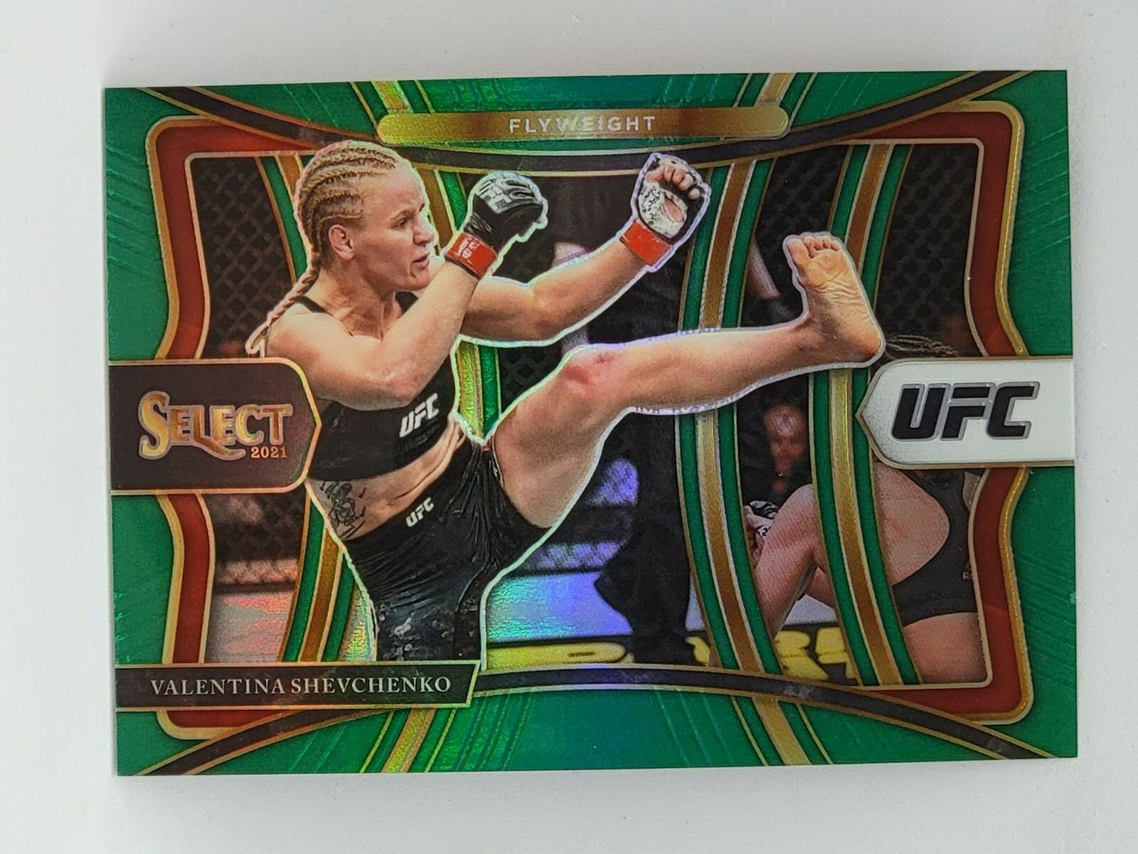 2021 Panini Select UFC #129 - Green Prizm 1/5 - VALENTINA SHEVCHENKO -