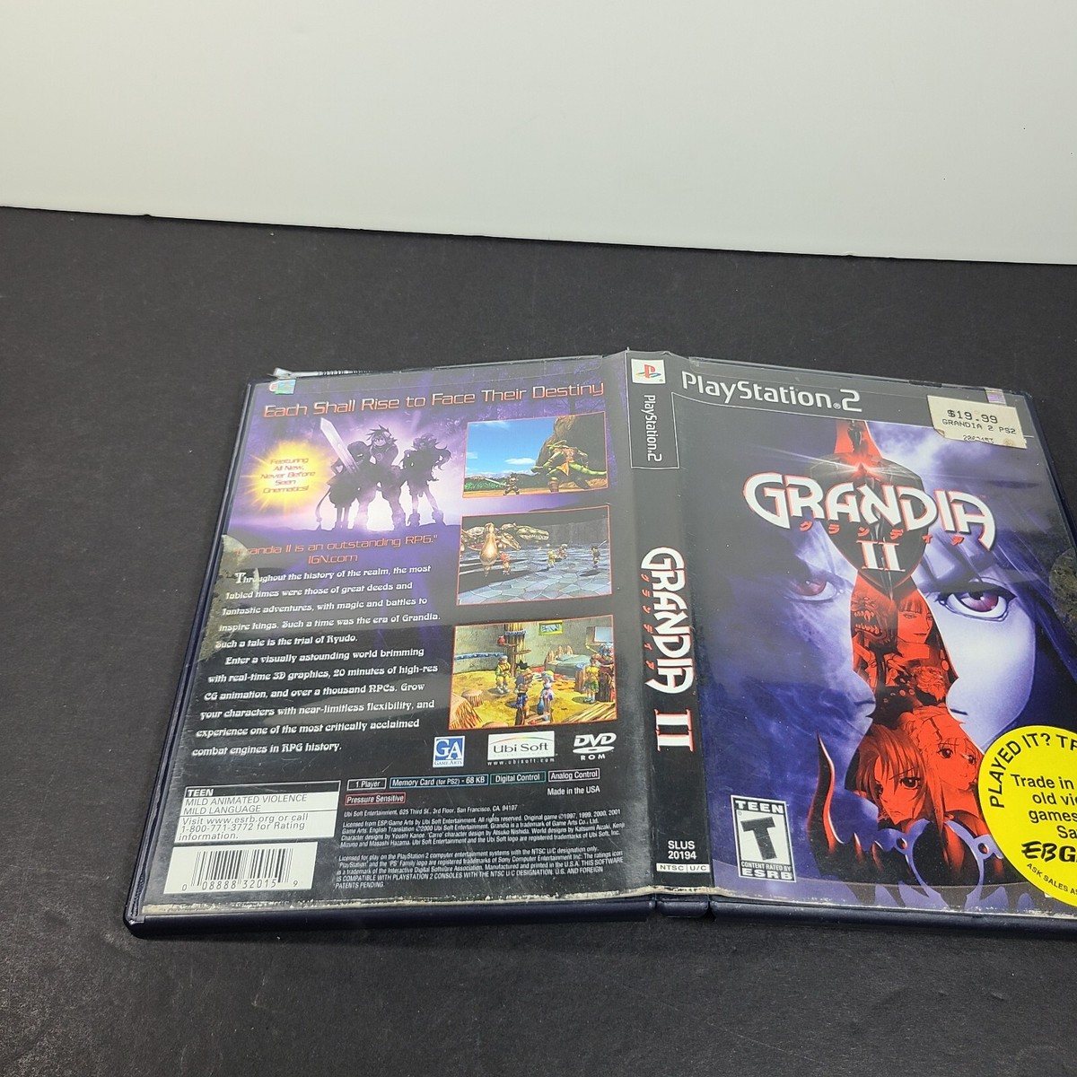 AFFICHE GRANDIA PLAYSTATION 2 PS2 Japonaise Promo