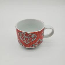 Pier 1 Orange and Teal Retro Stackable Cup