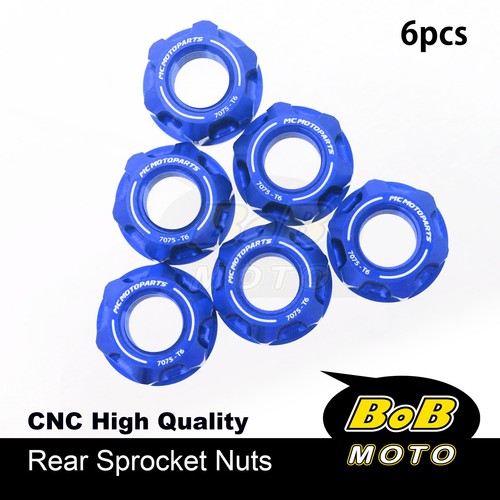 Red SPOKE6 M10 Rear Sprocket Nuts For Suzuki GSX-R1000 R 2017-2020 17 18 19 20 - Picture 4 of 12
