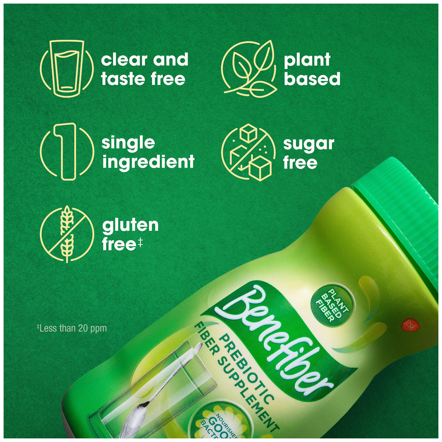 Benefiber Daily Prebiotic Fiber Supplement Powder, Unflavored, 28.9 oz