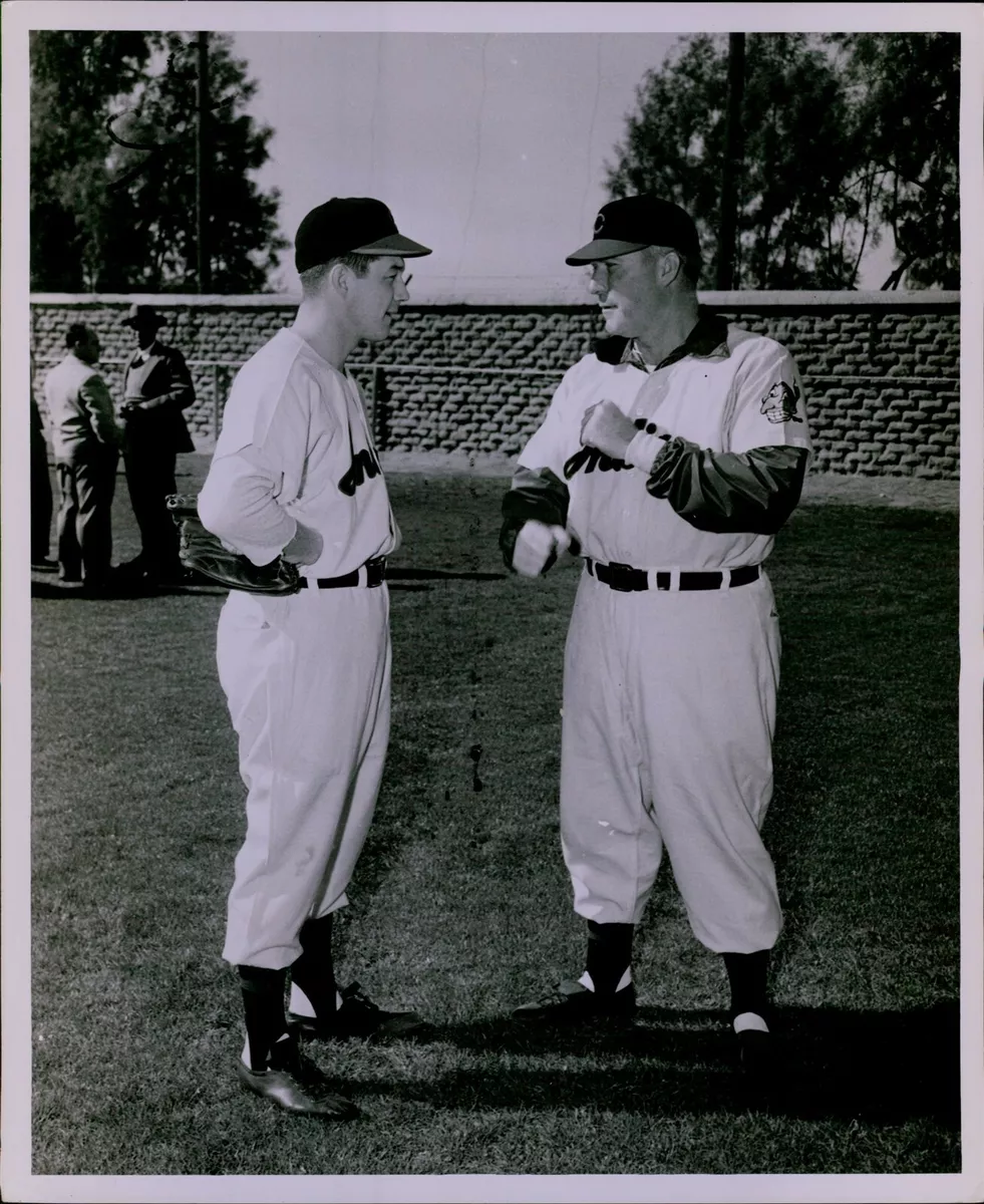 LG838 1950s Original Photo DICK ROZEK RED RUFFING Cleveland