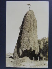 Needle Rock Columbia River Hwy Oregon Or Real Photo Postcard RPPC 1930-50 Vtg