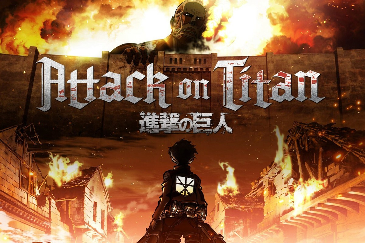 Attack On Titan Colossal Titan Title Poster 36X24 inches | eBay