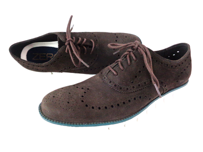 Cole‎ Haan Zerogrand Wingtip Oxford Shoes Men\'s 11M Black Brown Suede Grand.OS ZG-RMSTD-WINGTIP-OX_e_A_C39617  main image 3
