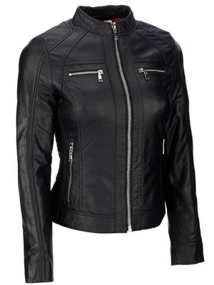 Handmade Stylish Black Leather Cafe Racer Jacket for Men and Women I Sizes S-4XL