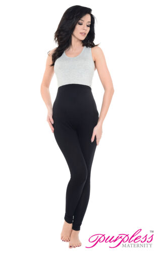 Purpless Maternity Pregnancy Leggings Stretchy Over Bump Full Length Size 1025 - Picture 6 of 30
