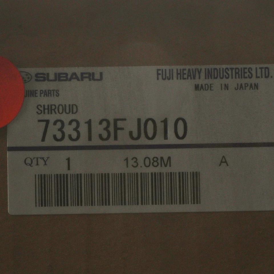 OEM NEW 2007 Subaru Impreza Air Conditioning Condenser Fan Shroud 73313FJ020 Foto 3 de 3