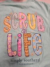 Simply Southern LARGE Mint Green short sleeve. New w tag closeout design 