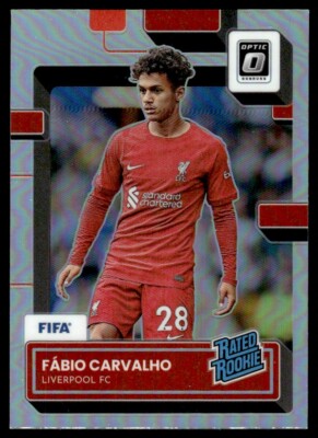 2022 Donruss Optic FIFA Silver Holo Rated Rookie Fabio Carvalho Rookie Liverpool
