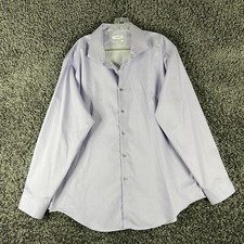 Calvin Klein Purple Dress Shirt Long Sleeve Men  s 18.5 34/35