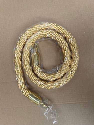 TOP QUALITY QUEUE BARRIER ROPE TWISTED OR VELVET 1.5m LONG FOR BARRIER POSTS - Picture 7 of 16