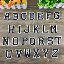 Iron on Letter Patches Embroidered 2" height Letters C001