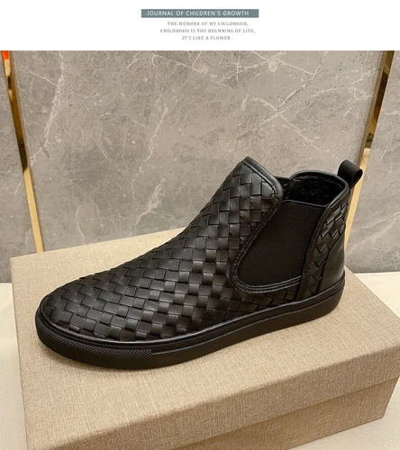 Bottega Veneta Tejido Transpirable Alto Cuero Botines para Hombre - Imagen 9 de 13