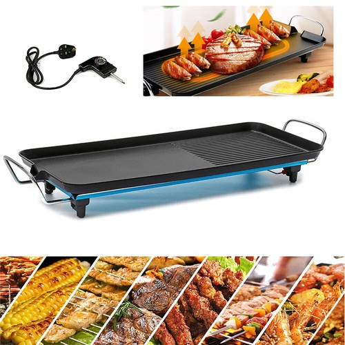 Electric Teppanyaki Garden Grill Griddle Hot Plate Barbecue Camping