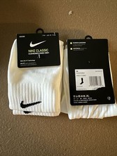 Lot of2 Pair Nike Classic Cushioned Knee High White Soccer Socks SX5728 XS C13-3