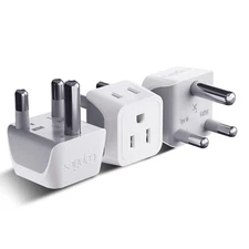 Ceptics USA to South Africa Travel Adapter Plug - Type M (CT-10L, 3 PK)