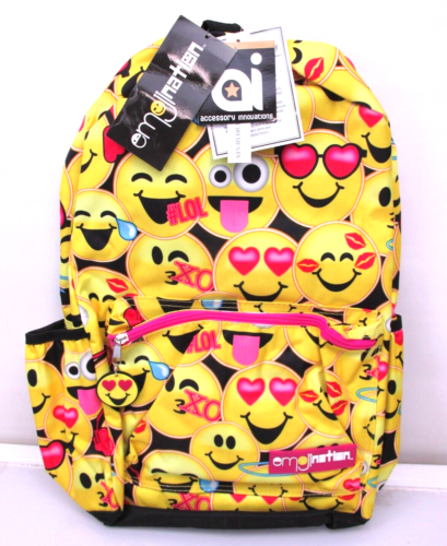Emojination Smiley Emoji Backpack School Laptop Bag Accessory Innovation